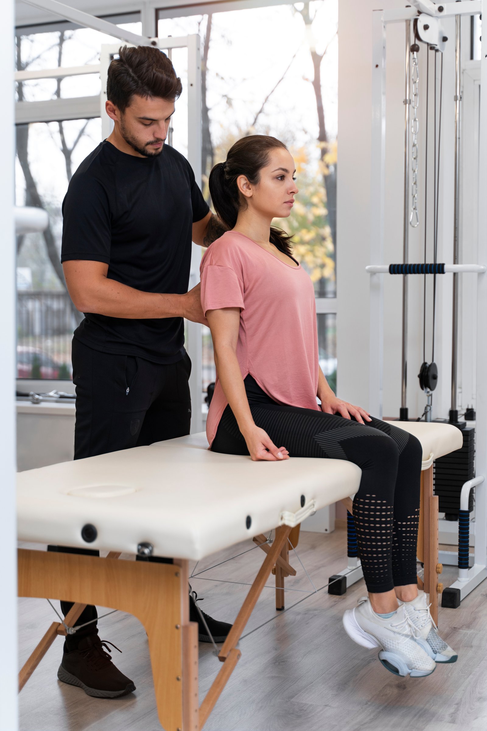 Patient completing physical rehabilitation, video thumbnail